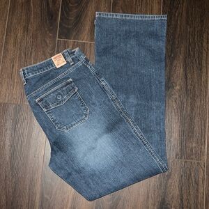 Express Women’s Precision Fit Flap Pocket Back Jeans, Size: 9/10R